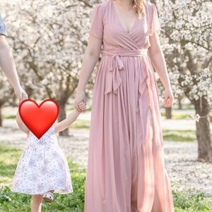 Baltic Born Kristina Maxi Dress Dusty Rose (S)